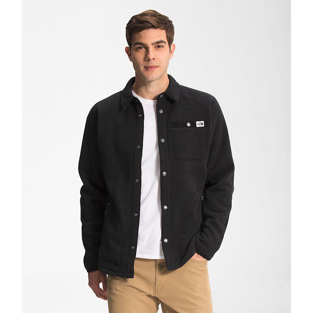 The North Face Gordon Lyons Shacket Ανδρικα Μπουφάν Fleece - Μαυρα (VMNP46075)